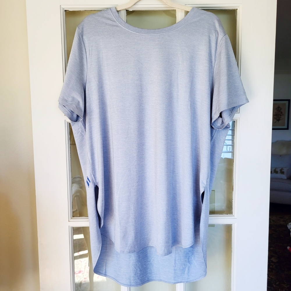 Skechers Short Sleeve Blue Activewear Casual Shirt